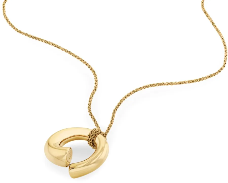Naszyjnik damski Calvin Klein CK Spiral 35000761 stal złota – detal