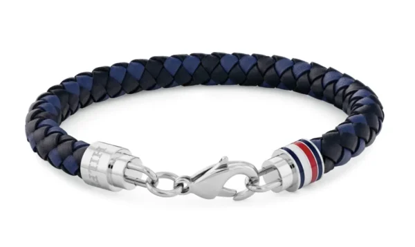 Bransoletka męska Tommy Hilfiger 2790634 skóra granatowa