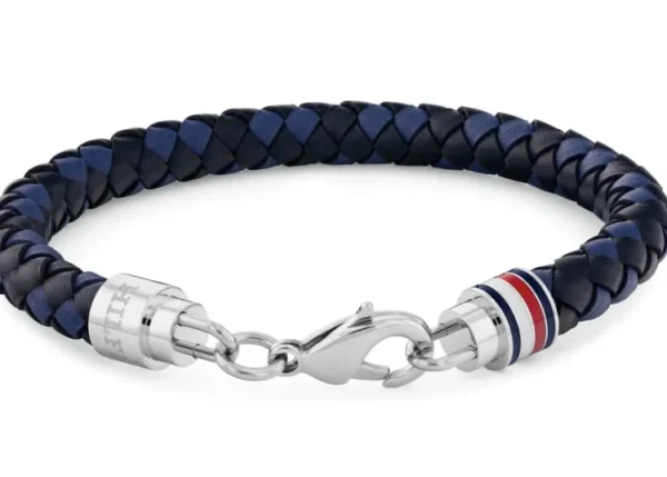 Bransoletka męska Tommy Hilfiger 2790634 skóra granatowa