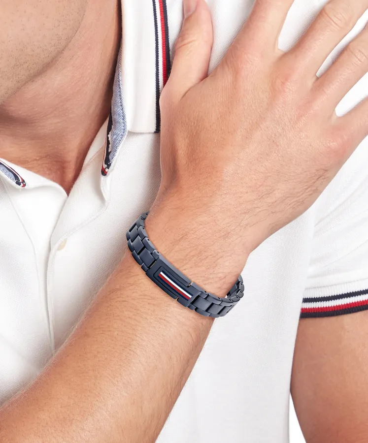 Bransoletka męska Tommy Hilfiger 2790598 stal granatowa – zbliżenie