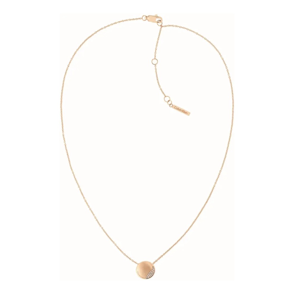 Naszyjnik damski Calvin Klein Minimal Circular 35000145 stal w kolorze różowego złota