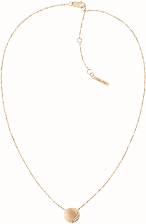 Naszyjnik damski Calvin Klein Minimal Circular 35000145 stal w kolorze różowego złota
