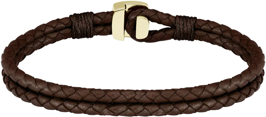 Bransoletka BOSS Seal 1580667M brązowa – detal zapięcia