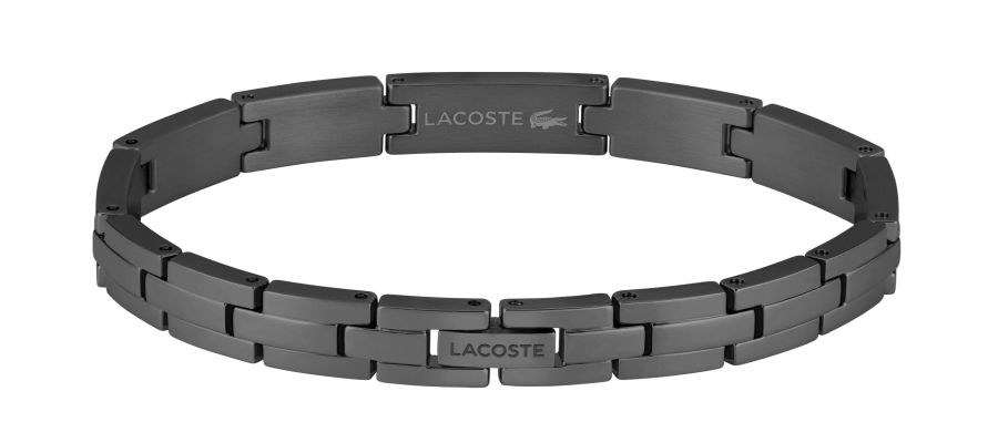 Bransoletka Lacoste Stencil 2040627 czarna – detal
