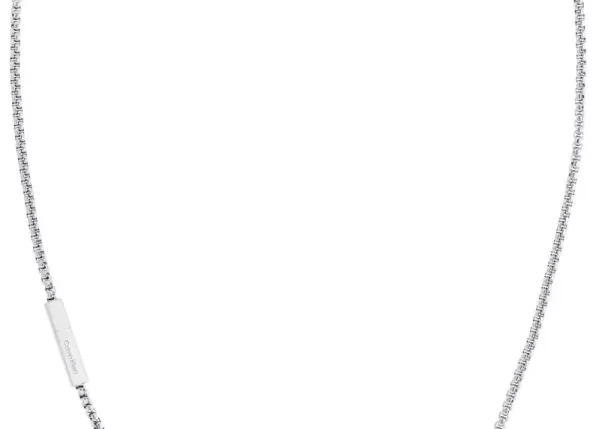 Naszyjnik męski Calvin Klein Cylinder Links 35000573 stal srebrna