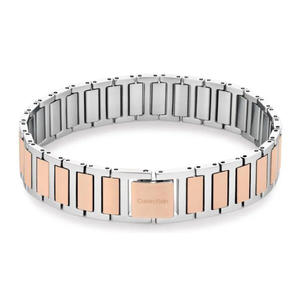Bransoletka męska Calvin Klein Structured Links 35100048 stal różowe złoto