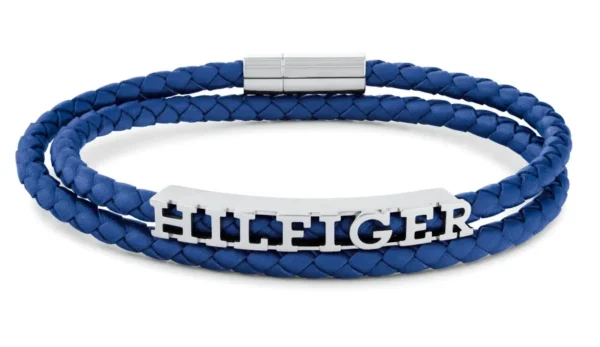 Bransoletka męska Tommy Hilfiger 2790588 skóra niebieska