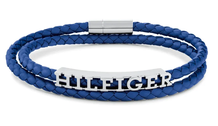 Bransoletka męska Tommy Hilfiger 2790588 skóra niebieska
