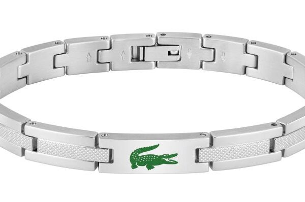 Bransoletka Lacoste Stencil 2040625 srebrna