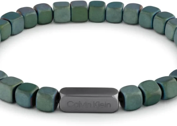 Bransoletka męska Calvin Klein Modern Square 35100059 stal zielona