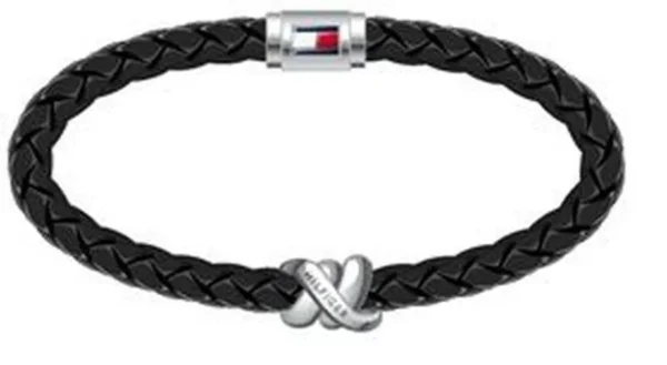 Bransoletka męska Tommy Hilfiger 2790734 skóra czarna