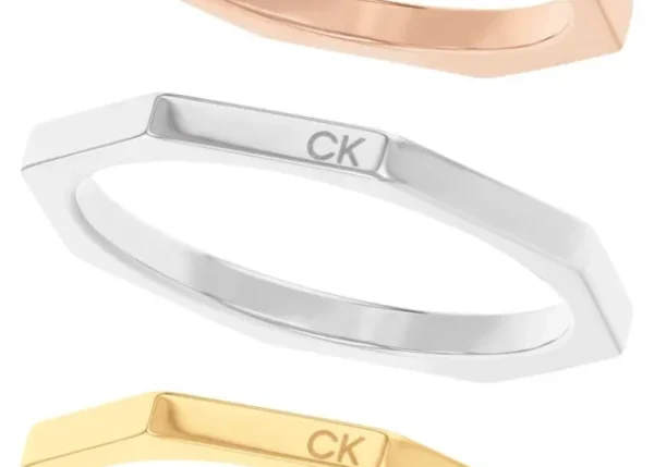 Pierścionek damski Calvin Klein Essential Shapes 35000509d stal złota