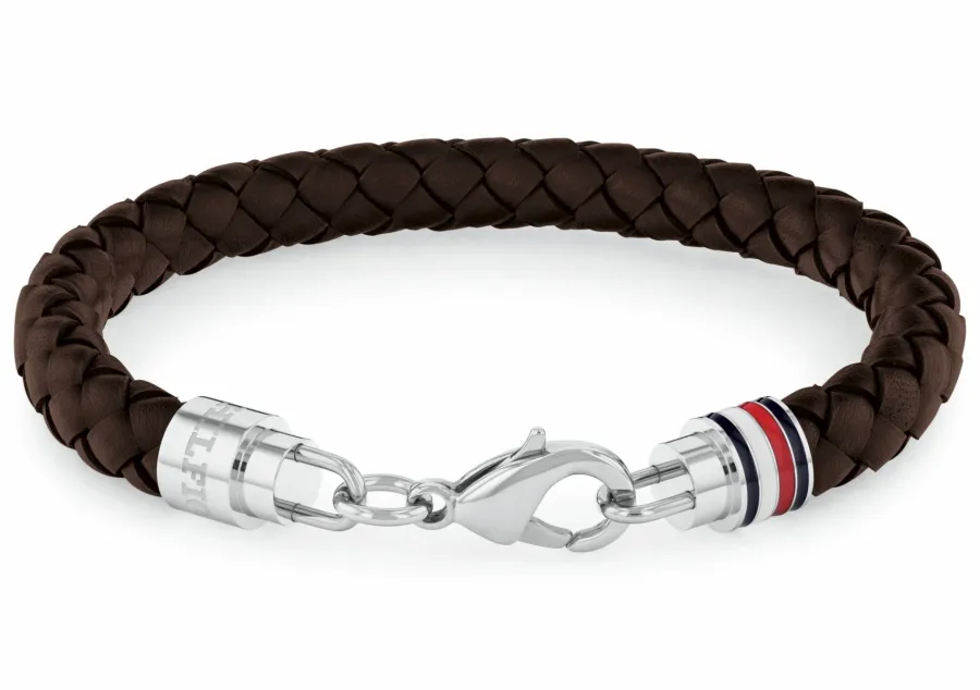 Bransoletka męska Tommy Hilfiger 2790546 skóra brązowa