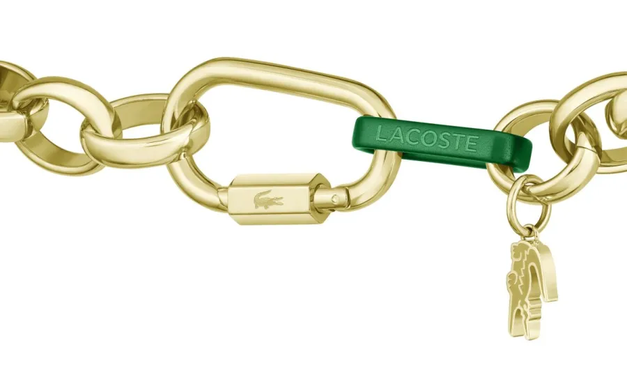 Bransoletka Lacoste Audacia 2040365 złota – detal