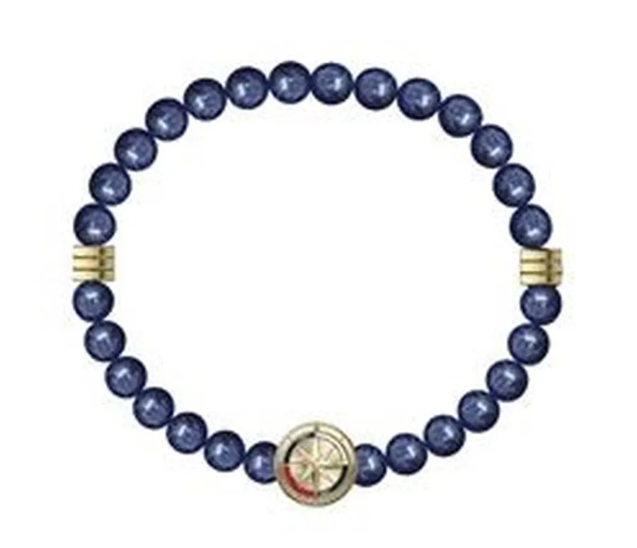 Bransoletka męska Tommy Hilfiger 2790723 stal złota z granatowym akcentem