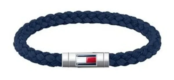 Bransoletka męska Tommy Hilfiger 2790740 skóra granatowa