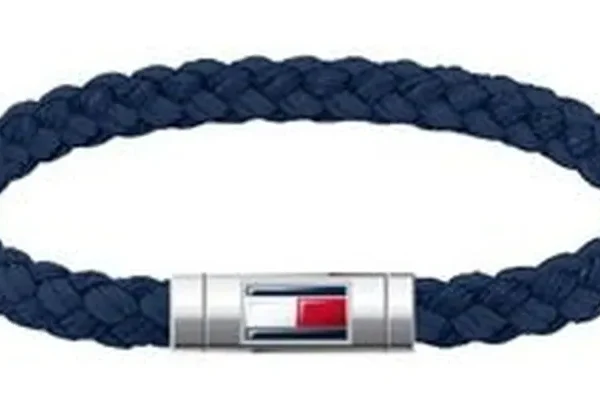 Bransoletka męska Tommy Hilfiger 2790740 skóra granatowa