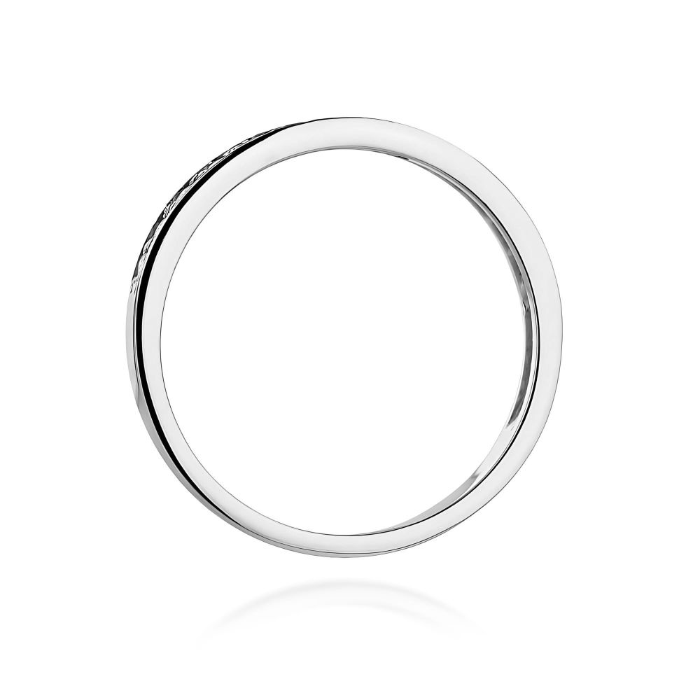 Pierścionek z brylantami 0,20 ct, białe złoto 585