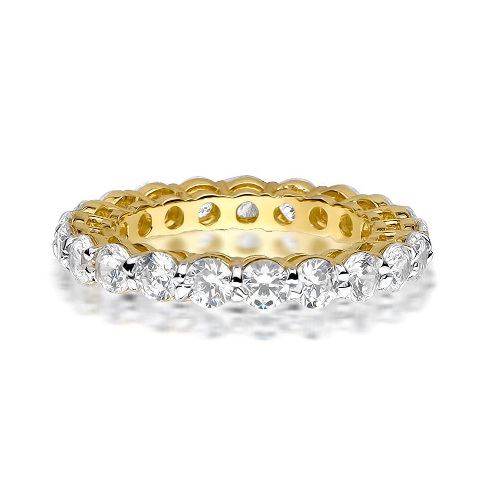Pierścionek z brylantami 2,28 ct, żółte złoto 585