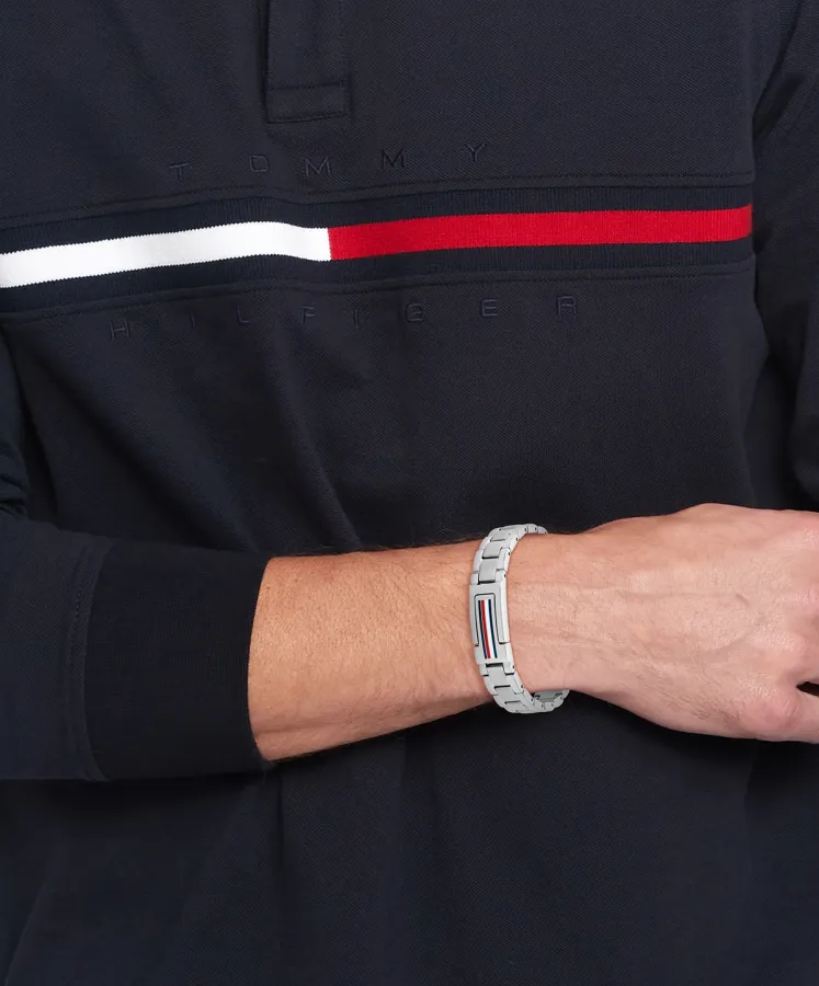 Bransoletka męska Tommy Hilfiger 2790596 stal srebrna – zbliżenie