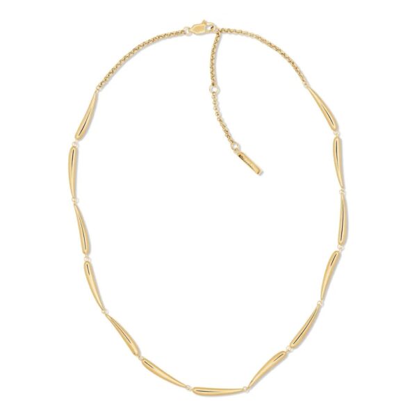 Naszyjnik damski Calvin Klein Elongated Drops 35000993 stal złota