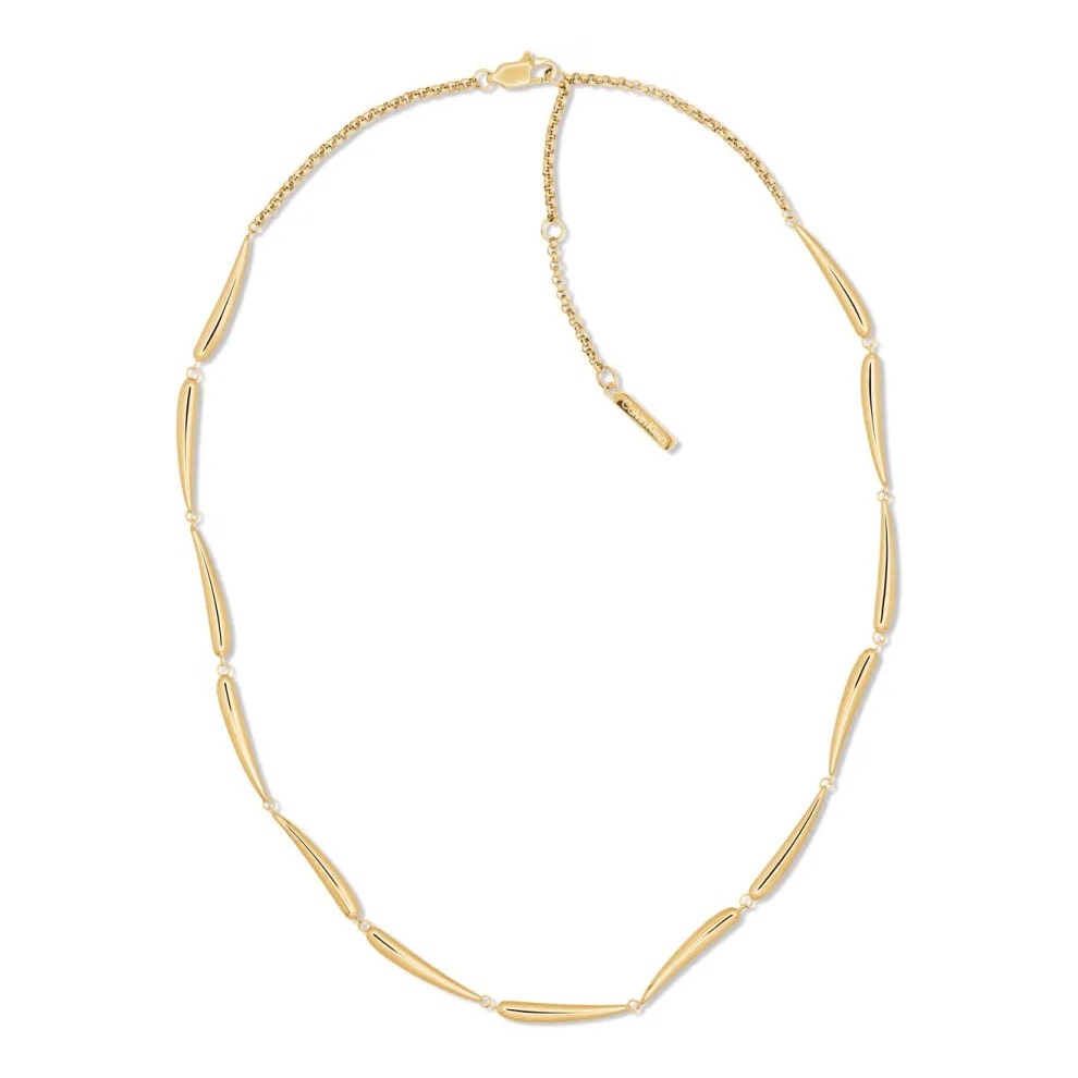 Naszyjnik damski Calvin Klein Elongated Drops 35000993 stal złota