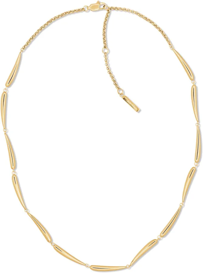 Naszyjnik damski Calvin Klein Elongated Drops 35000993 stal złota