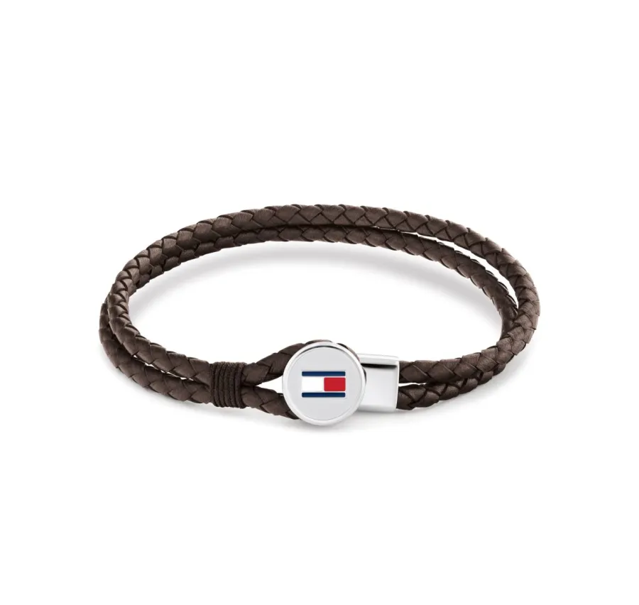 Bransoletka męska Tommy Hilfiger 2790655 skóra brązowa
