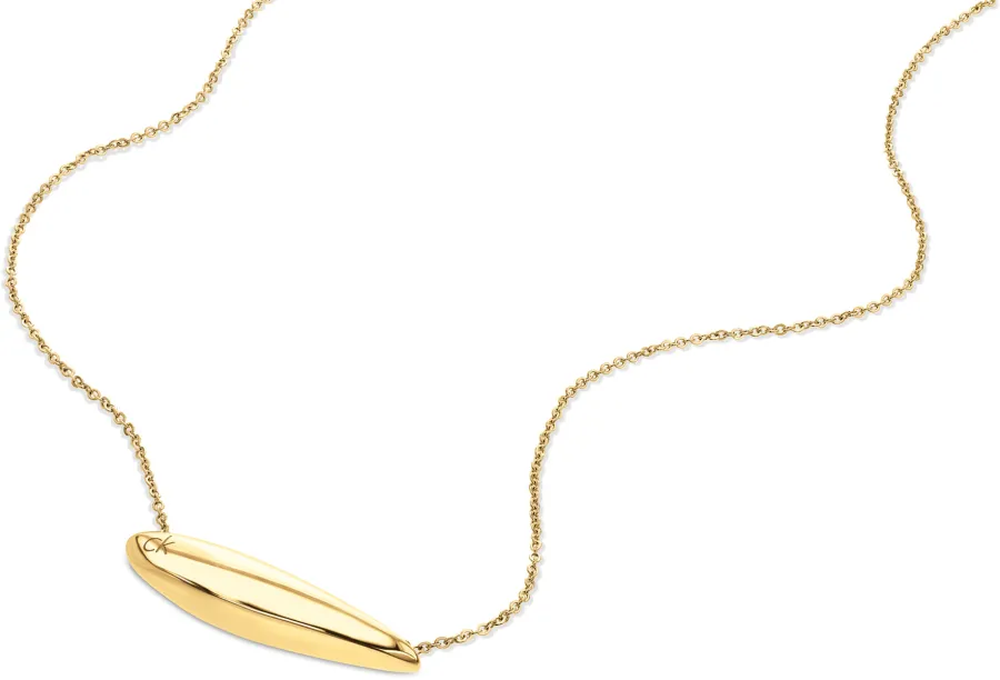 Naszyjnik damski Calvin Klein Sculpted 35000816 stal złota – detal zawieszki