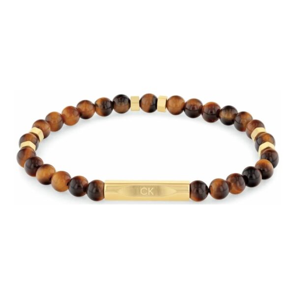 Bransoletka męska Calvin Klein Mixed Beads 35000576 stal złota