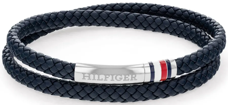 Bransoletka męska Tommy Hilfiger 2790549 skóra granatowa