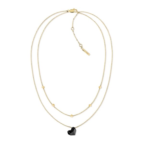 Naszyjnik damski Calvin Klein Faceted Heart 35001030 stal złota