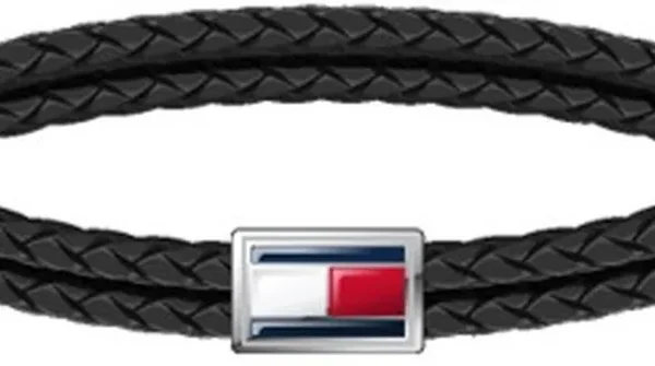 Bransoletka męska Tommy Hilfiger 2790755 skóra czarna