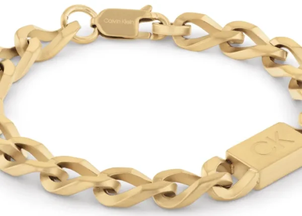 Bransoletka męska Calvin Klein Outlook 35000256 stal złota