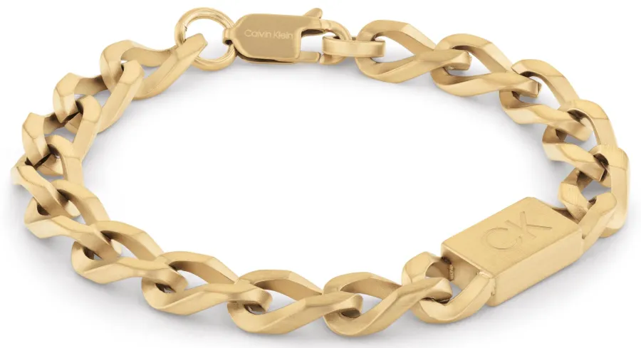 Bransoletka męska Calvin Klein Outlook 35000256 stal złota