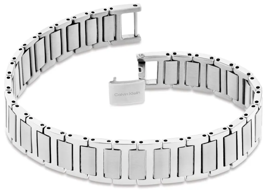 Bransoletka męska Calvin Klein Structured Links 35100031 stal srebrna – detal