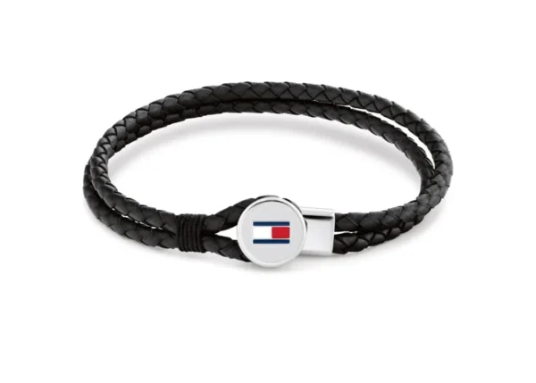 Bransoletka męska Tommy Hilfiger 2790654 skóra czarna