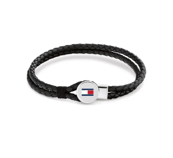 Bransoletka męska Tommy Hilfiger 2790654 skóra czarna