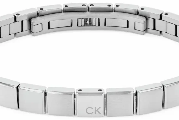 Bransoletka męska Calvin Klein Minimalistic Squares 35000488 stal srebrna