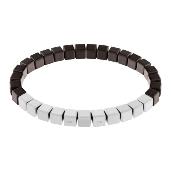 Bransoletka męska Calvin Klein CK Beaded 35000429 stal i kamień czarna