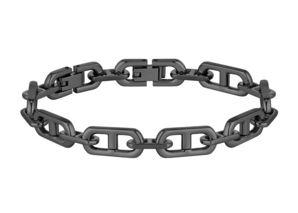 Bransoletka męska BOSS Kode Chain 1580728M ze stali szlachetnej w kolorze czarnym