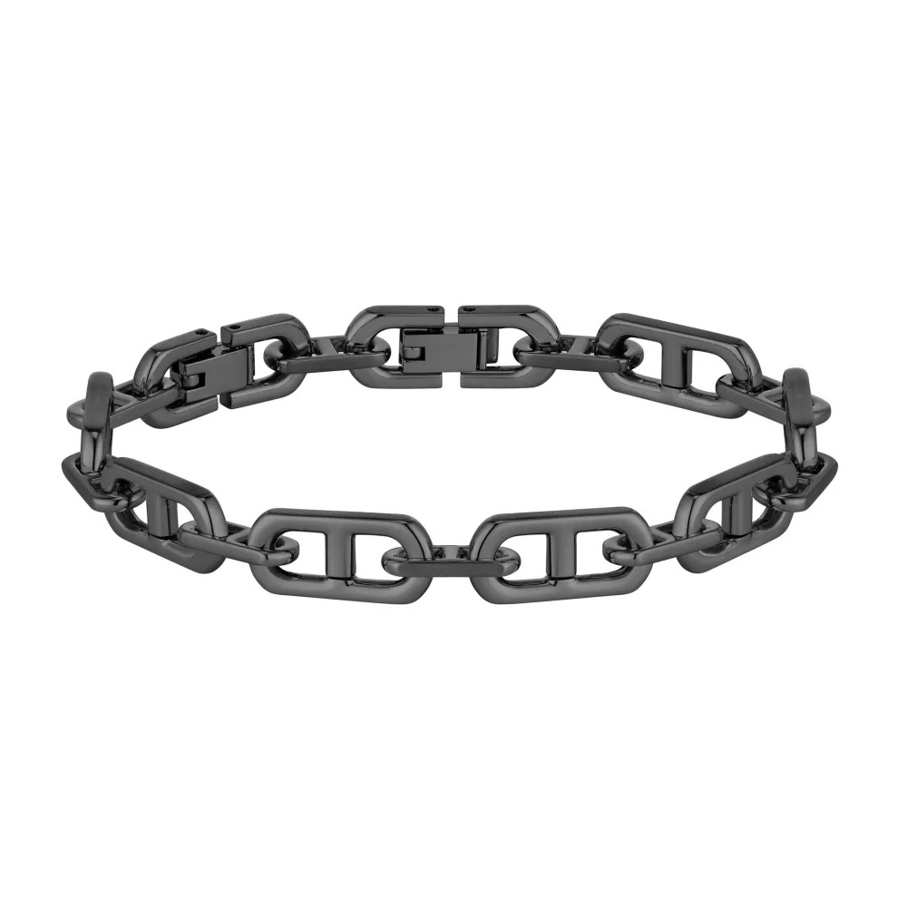 Bransoletka męska BOSS Kode Chain 1580728M ze stali szlachetnej w kolorze czarnym
