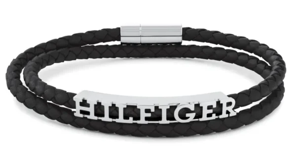 Bransoletka męska Tommy Hilfiger 2790587 skóra czarna