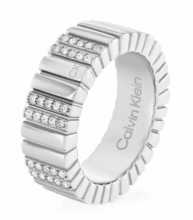 Pierścionek damski Calvin Klein Minimalistic Metals 35000440c stal srebrna