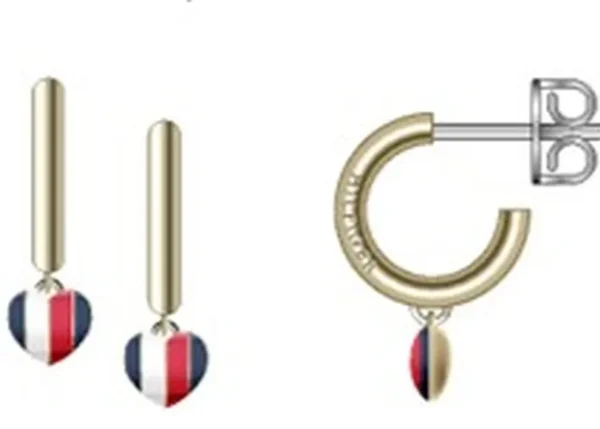 Kolczyki damskie Tommy Hilfiger 2781067 stal złota
