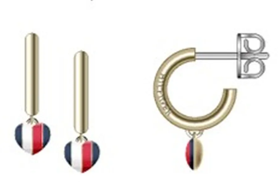 Kolczyki damskie Tommy Hilfiger 2781067 stal złota