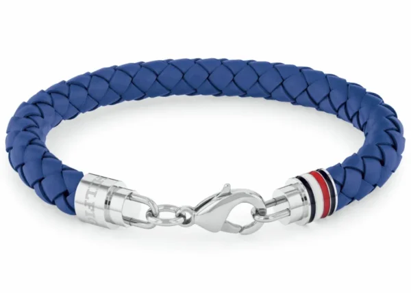Bransoletka męska Tommy Hilfiger 2790548 skóra granatowa