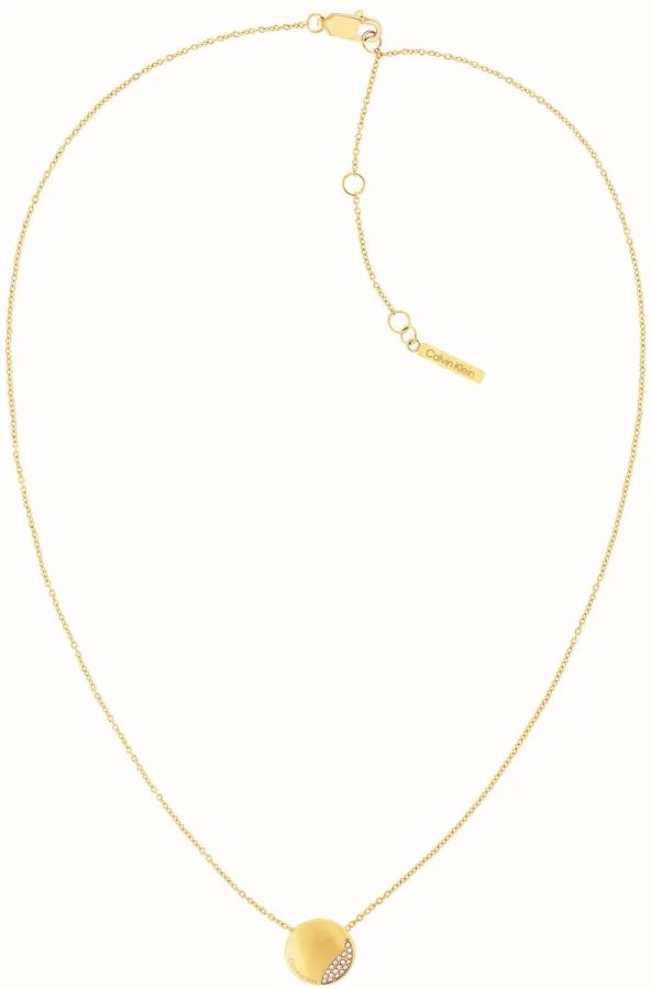 Naszyjnik damski Calvin Klein Minimal Circular 35000144 stal złota