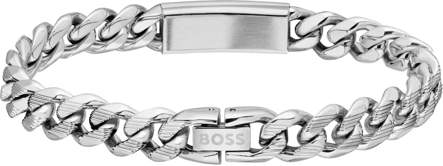 Bransoletka BOSS Kassy Emblem 1580679M stalowa – detal ogniw