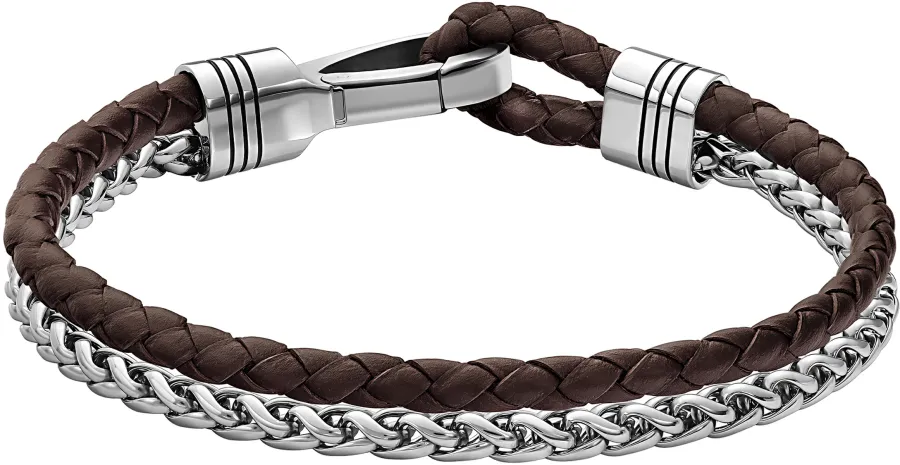 Bransoletka BOSS Jaxon 1580892M – stalowe zapięcie z sygnaturą BOSS